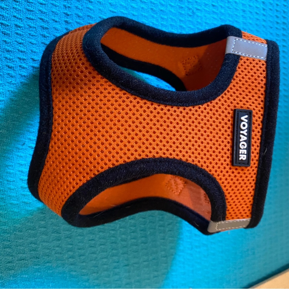 Voyager “Dog Harness” Size XS Orange/Black EUC